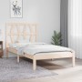 Estructura de cama madera maciza de pino 75x190 cm de , Camas y somieres - Ref: Foro24-3103958, Precio: 79,99 €, Descuento: %