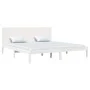 White solid wood bed frame Supe King 180x200 cm by , Beds and slatted bases - Ref: Foro24-3104169, Price: 203,55 €, Discount: %