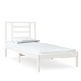 Estructura de cama madera maciza individual blanco 75x190 cm de , Camas y somieres - Ref: Foro24-3104309, Precio: 92,99 €, De...