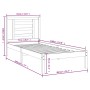 Estructura de cama madera maciza individual blanco 75x190 cm de , Camas y somieres - Ref: Foro24-3104309, Precio: 92,99 €, De...