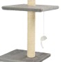 Rascador para gatos con poste rascador de sisal 260 cm gris de vidaXL, Mobiliario para gatos - Ref: Foro24-170532, Precio: 87...