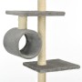 Rascador para gatos con poste rascador de sisal 260 cm gris de vidaXL, Mobiliario para gatos - Ref: Foro24-170532, Precio: 87...