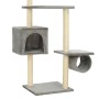Rascador para gatos con poste rascador de sisal 260 cm gris de vidaXL, Mobiliario para gatos - Ref: Foro24-170532, Precio: 87...