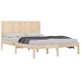 Estructura de cama de madera maciza de pino 200x200 cm de , Camas y somieres - Ref: Foro24-3104433, Precio: 168,46 €, Descuen...
