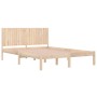 Estructura de cama de madera maciza de pino 200x200 cm de , Camas y somieres - Ref: Foro24-3104433, Precio: 168,46 €, Descuen...