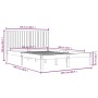 Estructura de cama de madera maciza de pino 200x200 cm de , Camas y somieres - Ref: Foro24-3104433, Precio: 168,46 €, Descuen...