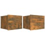 Mesita de noche madera contrachapada roble ahumado 40x30x30 cm de vidaXL, Mesitas de noche - Ref: Foro24-815412, Precio: 61,5...