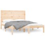 Estructura de cama madera maciza 150x200 cm de , Camas y somieres - Ref: Foro24-3104613, Precio: 162,78 €, Descuento: %