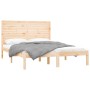 Estructura de cama madera maciza 150x200 cm de , Camas y somieres - Ref: Foro24-3104613, Precio: 162,78 €, Descuento: %