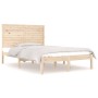 Estructura de cama madera maciza de pino 140x190 cm de , Camas y somieres - Ref: Foro24-3104588, Precio: 146,12 €, Descuento: %