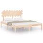 Estructura de cama de madera maciza de pino 160x200 cm de , Camas y somieres - Ref: Foro24-3104878, Precio: 127,39 €, Descuen...