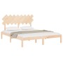 Estructura de cama de madera maciza de pino 160x200 cm de , Camas y somieres - Ref: Foro24-3104878, Precio: 127,39 €, Descuen...