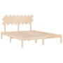 Estructura de cama de madera maciza de pino 160x200 cm de , Camas y somieres - Ref: Foro24-3104878, Precio: 127,39 €, Descuen...
