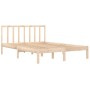 Estructura de cama madera maciza de pino 135x190 cm de , Camas y somieres - Ref: Foro24-3105111, Precio: 136,38 €, Descuento: %