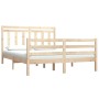 Estructura de cama madera maciza 140x200 cm de , Camas y somieres - Ref: Foro24-3105295, Precio: 122,11 €, Descuento: %