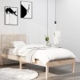 Estructura de cama madera maciza 75x190 cm de , Camas y somieres - Ref: Foro24-3105365, Precio: 79,32 €, Descuento: %
