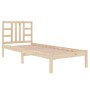 Estructura de cama madera maciza 75x190 cm de , Camas y somieres - Ref: Foro24-3105365, Precio: 79,32 €, Descuento: %