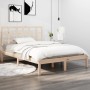 Estructura de cama de madera maciza de pino 160x200 cm de , Camas y somieres - Ref: Foro24-3105480, Precio: 125,73 €, Descuen...