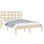 Estructura de cama de madera maciza de pino 160x200 cm de , Camas y somieres - Ref: Foro24-3105480, Precio: 125,73 €, Descuen...