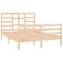 Estructura de cama madera maciza 140x190 cm de , Camas y somieres - Ref: Foro24-3105840, Precio: 122,95 €, Descuento: %