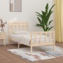 Estructura de cama madera maciza de pino 100x200 cm de , Camas y somieres - Ref: Foro24-3107018, Precio: 114,53 €, Descuento: %