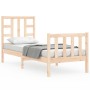 Estructura de cama individual con cabecero madera maciza de , Camas y somieres - Ref: Foro24-3191931, Precio: 85,83 €, Descue...