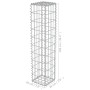 Muro de gaviones con cubiertas acero galvanizado 20x20x100 cm de vidaXL, Paneles de vallas - Ref: Foro24-143575, Precio: 29,5...