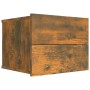 Mesita de noche madera contrachapada roble ahumado 40x30x30 cm de vidaXL, Mesitas de noche - Ref: Foro24-815412, Precio: 61,5...