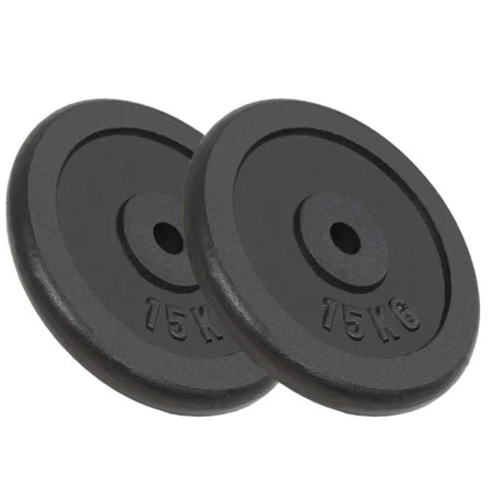 Discos de pesas de hierro fundido 2 uds 2x15 kg de vidaXL, Peso libre - Ref: Foro24-91396, Precio: 123,69 €, Descuento: %