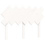 Estructura cama de matrimonio con cabecero madera maciza blanco de , Camas y somieres - Ref: Foro24-3193702, Precio: 138,01 €...