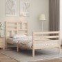 Estructura de cama individual con cabecero madera maciza de , Camas y somieres - Ref: Foro24-3194856, Precio: 93,59 €, Descue...