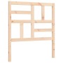 Estructura de cama individual con cabecero madera maciza de , Camas y somieres - Ref: Foro24-3194856, Precio: 93,59 €, Descue...