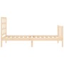Estructura de cama individual con cabecero madera maciza de , Camas y somieres - Ref: Foro24-3192061, Precio: 88,63 €, Descue...