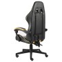 Silla gaming de cuero sintético negro y dorado en Sillas de oficina | Comprar online en Foru.es