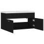 Mueble con lavabo madera de ingeniería negro de , Tocadores de baño - Ref: Foro24-3070839, Precio: 220,87 €, Descuento: %