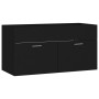Mueble con lavabo madera de ingeniería negro de , Tocadores de baño - Ref: Foro24-3070839, Precio: 220,87 €, Descuento: %