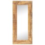 Espejo tallado a mano madera maciza de mango 110x50x2,5 cm de , Espejos - Ref: Foro24-321649, Precio: 131,22 €, Descuento: %