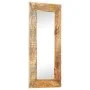 Espejo tallado a mano madera maciza de mango 110x50x2,5 cm de , Espejos - Ref: Foro24-321649, Precio: 128,45 €, Descuento: %