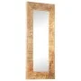 Espejo tallado a mano madera maciza de mango 110x50x2,5 cm de , Espejos - Ref: Foro24-321649, Precio: 128,45 €, Descuento: %