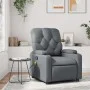 Sillón de masaje reclinable cuero sintético gris de , Sillones - Ref: Foro24-372513, Precio: 215,72 €, Descuento: %