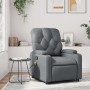 Sillón de masaje reclinable cuero sintético gris de , Sillones - Ref: Foro24-372513, Precio: 233,48 €, Descuento: %