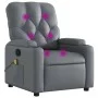 Sillón de masaje reclinable cuero sintético gris de , Sillones - Ref: Foro24-372513, Precio: 215,72 €, Descuento: %