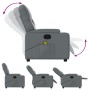 Sillón de masaje reclinable cuero sintético gris de , Sillones - Ref: Foro24-372513, Precio: 233,48 €, Descuento: %
