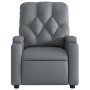Sillón de masaje reclinable cuero sintético gris de , Sillones - Ref: Foro24-372513, Precio: 233,48 €, Descuento: %