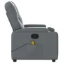 Sillón de masaje reclinable cuero sintético gris de , Sillones - Ref: Foro24-372513, Precio: 215,72 €, Descuento: %