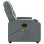 Sillón de masaje reclinable cuero sintético gris de , Sillones - Ref: Foro24-372513, Precio: 233,48 €, Descuento: %