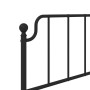 Estructura de cama con cabecero metal negro 80x200 cm de , Camas y somieres - Ref: Foro24-373878, Precio: 68,99 €, Descuento: %