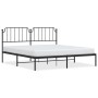 Estructura de cama con cabecero metal negro 183x213 cm de , Camas y somieres - Ref: Foro24-373892, Precio: 105,97 €, Descuent...
