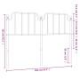 Cabecero de metal negro 160 cm de , Cabeceros y pies de cama - Ref: Foro24-373922, Precio: 34,52 €, Descuento: %