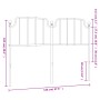 Cabecero de metal negro 140 cm de , Cabeceros y pies de cama - Ref: Foro24-373920, Precio: 30,30 €, Descuento: %